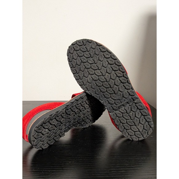 Menorquina Furan Red Suede Avarca Sandals Spain Slingback Peep Toe Flats US 6.5 - Picture 7 of 9